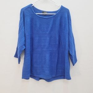 💕 A.N.A. Royal Blue Sweater Top Blouse Women's Size 2X